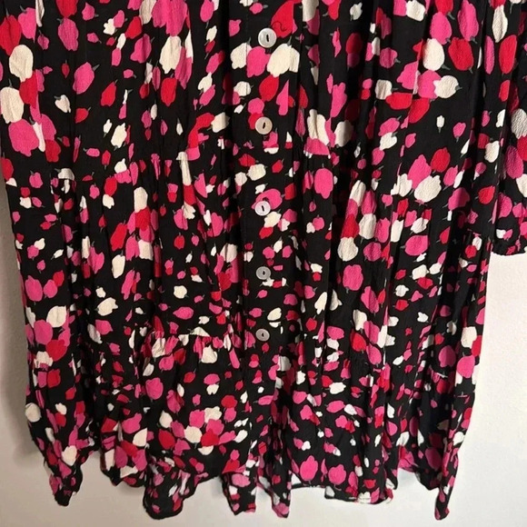 Mister Zimi Mini Dress Posey Print Feminine Size 14 - Picture 8 of 13